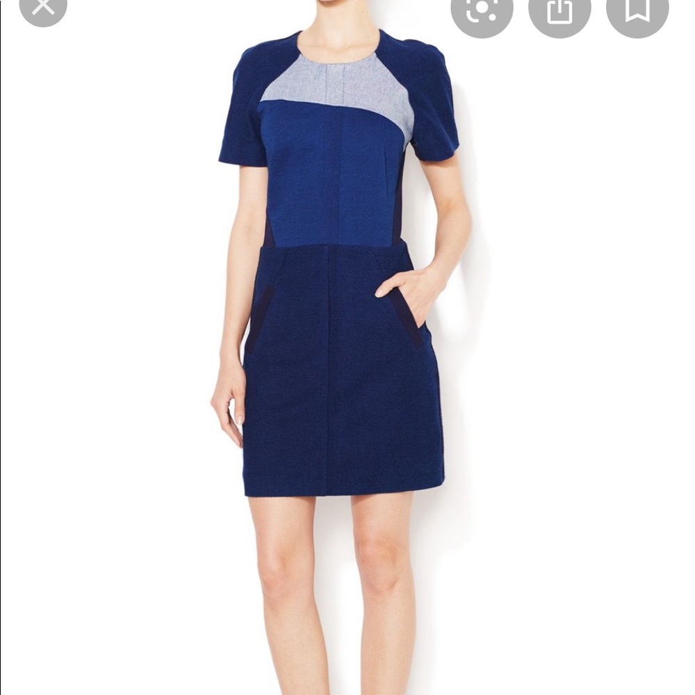 Maje Blue Knit Dress